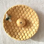 Honey Bee Round Incense Holder