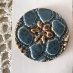Jumbo Brown & Blue Lace Button