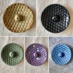 Round Incense Holders – Honeycomb Texture