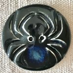 Jumbo Spider Button – Blue-Black