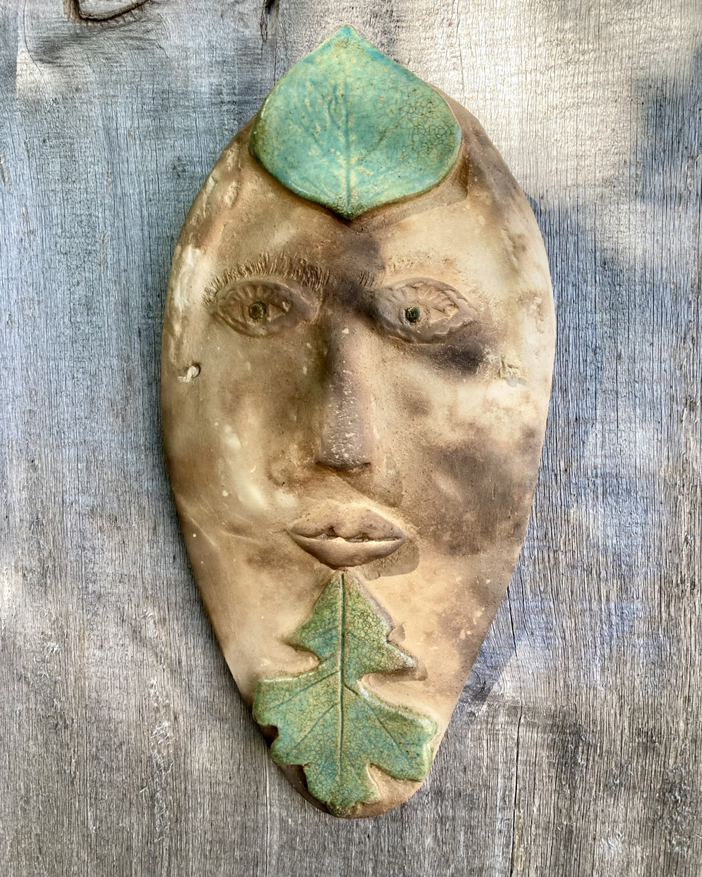 Garden Spirit Plaque 2 (Third Eye Aspen Leaf)